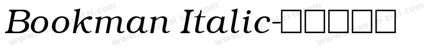 Bookman Italic字体转换